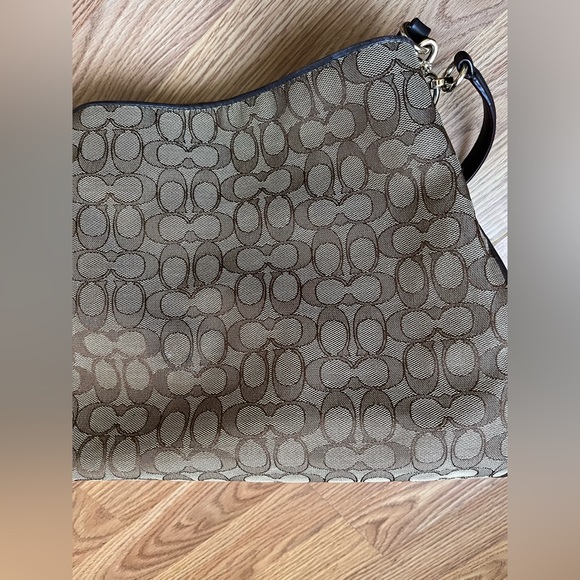 Coach signature brown jacquard bag - Picture 4 of 12